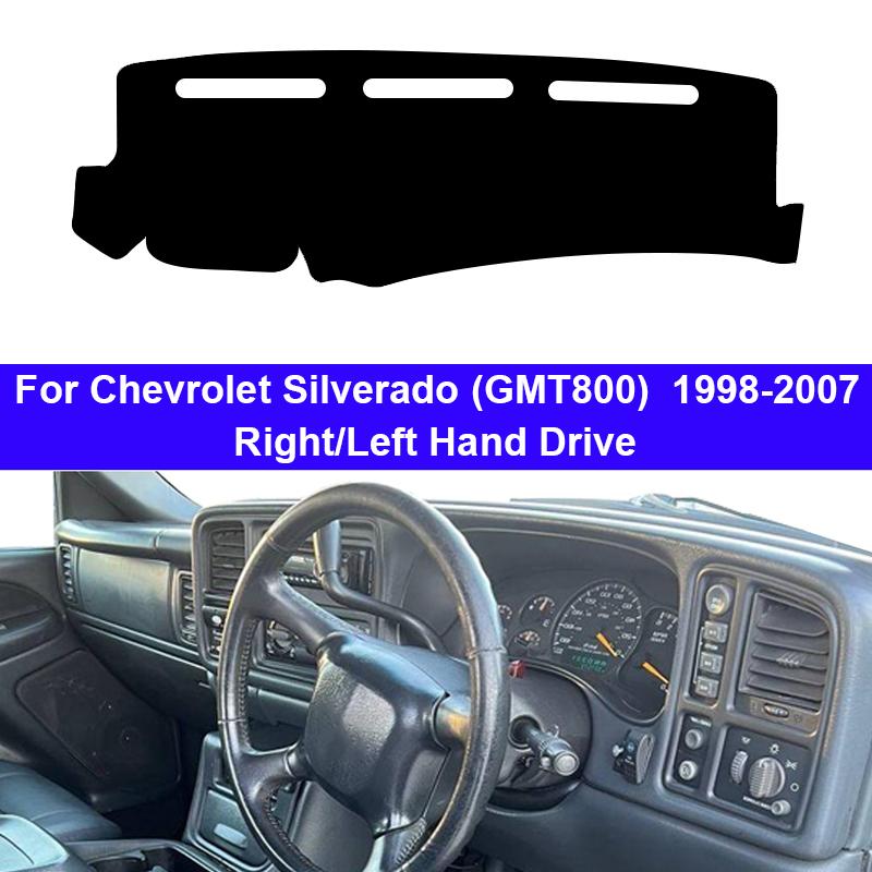 For Chevrolet Silverado (GMT800) 1500 2500 3500 1998-2007 Car Inner Dashboard Cover DashMat Carpet Rug Anti-UV Sun-Shade