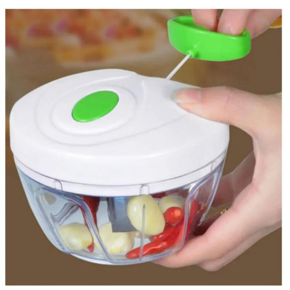 High Quality Manual Rope Food Hand Chopper Processor Silcer Shredder Salad Maker Garlic Onion Slicer Cutte Kitchen Accessories