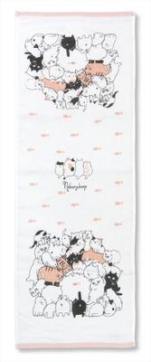 Kaneno Gaze Yüz Bükülmemiş Balık Buluşması 30 x Kedi Hediye Havlu, Japonya, Havlu, Havlu, Tasarım, Yaklaşık. 80cm, Tasarım, Senshu, Hızlı Kuruyan,
