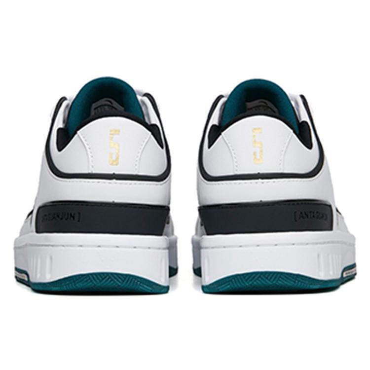 New Anta Champion Series Low Top Skateboard Shoes Men's White Black Green 112218011A-2