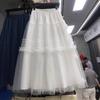 2025 Spring and Summer Gentle Wind and Thin Literary Medium and Long Skirt Small Fresh Pleated Design Skirt