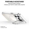 For iPhone 15 Pro Case Compatible with MagSafe TPU+Acrylic Gradient Phone Cover with Kickstand
