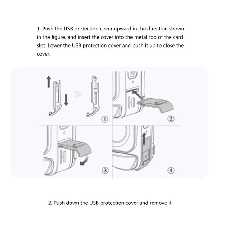 USB Port Cover Dustproof USB Cover for 360 Action Camera Charging Protector with Precise Fit