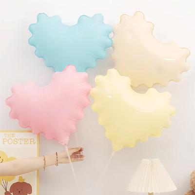 Wave Love Aluminum Film Balloon Heart-Shaped Photo Props New Year'S Day Atmosphere Mall Decoration Scene Arrangement