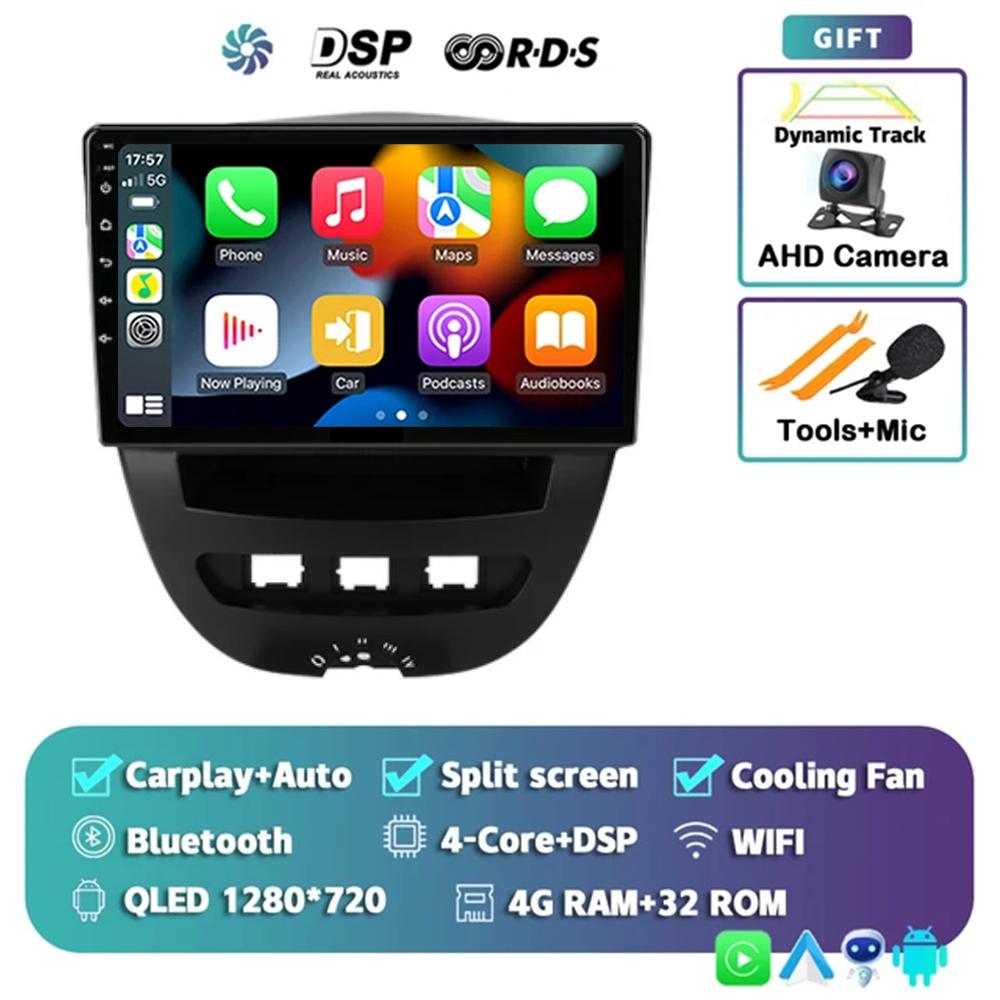 

Android 14 мультимедийный проигрыватель для Peugeot 107 Toyota Aygo Citroen C1 2005-2014 навигация Carplay авто стерео автомобильное радио головное устройство