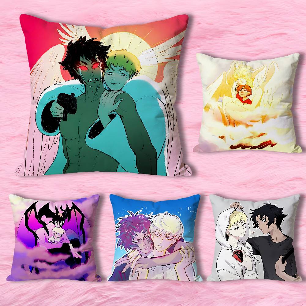 D-DEVILMAN C-Crybaby RyoAkira Print Pillow Case Aesthetic Bedroom Decor 30x30 40x40 45x45 50x50 60x60 65x65cm