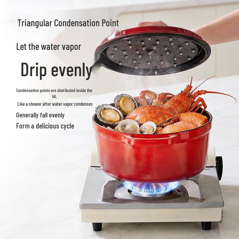 

COOKER KING Cast Iron Enamel Dutch Oven