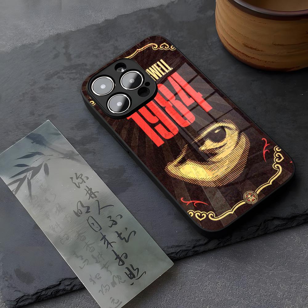 1984 George Orwell Book Novel Phone Case Tempered Glass For IPhone 13 17 14 16 12 15 11 Pro XS Max Plus Mini X XR SE2020 Coque