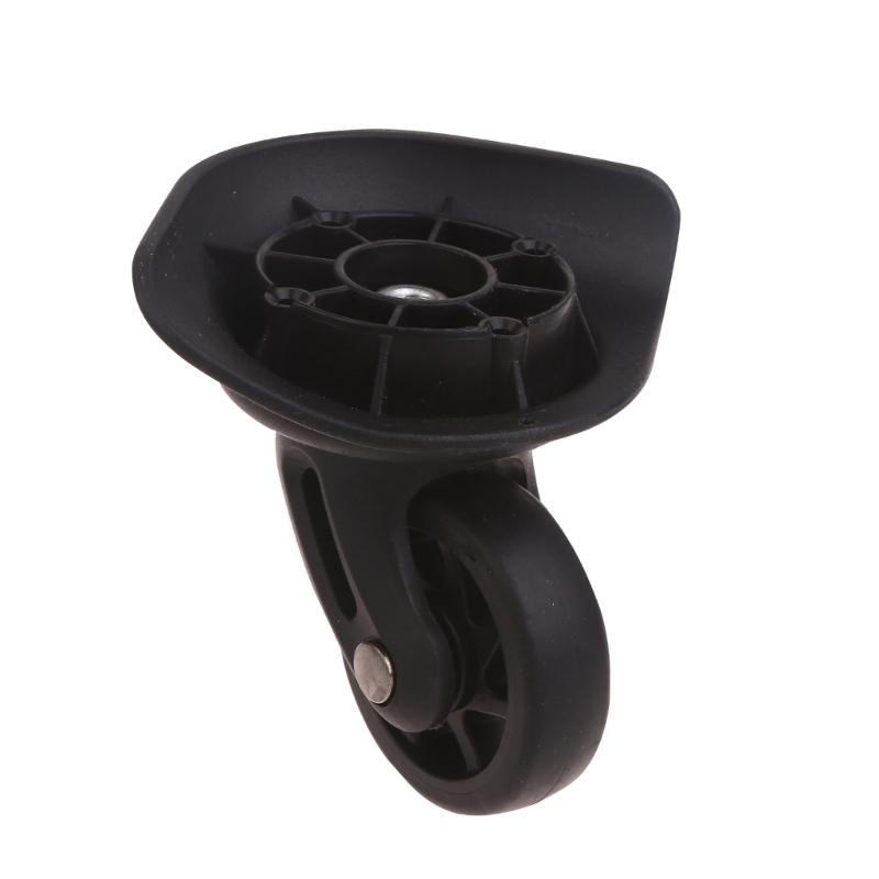 Trolley Casters Single Row 360 Degree Swivel Suitcase Silent Wheels 2pcs Black