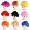 Football Fans Wigs Afro Curly Wigs Adult Kids Synthetic Wigs Funny Wig Costume Party Cosplay Hairs