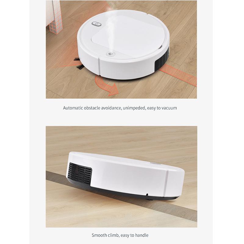 Robot de măturat inteligent 1 buc Acasă Energie 3 în 1 Mașină de curățat Aspirator reîncărcabil