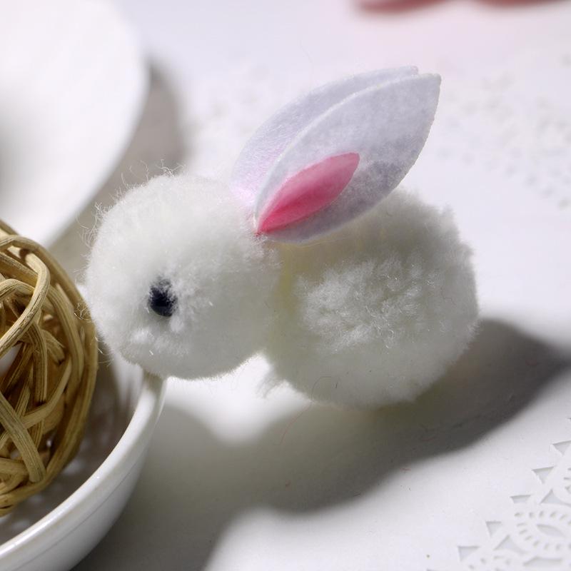 

5.5cm Icelandic Wool Cute Rabbit Decoration for Clothing, Hats, and Accessories DIY 4cm