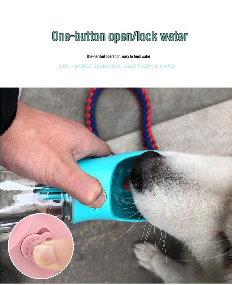 Portable Dog Water Bottle: Outdoor Travel Cup for Walking and Hydration.