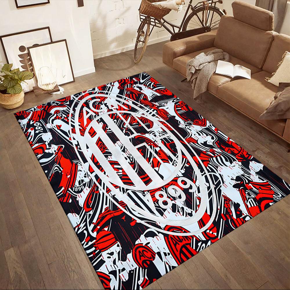 Ac Milan Floor Rug Office Rug Suitable For Hallway Foyer Kitchen Dining Room Antislip Carpet Anime Office Decor