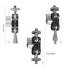 Flexible Articulating Magic Arm with Dual Ball Heads for Camera Monitor and LED Light CNC Machined Aluminum Alloy with 1/4 Inch Screws