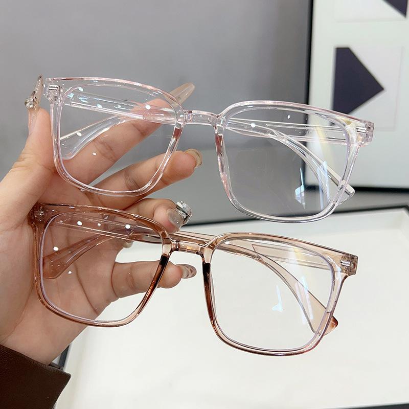 Square-framed Glasses Women Men Lightweight Fashion Eyewear Daily Leisure Female Male Fashionable High-end Personalized Glasses