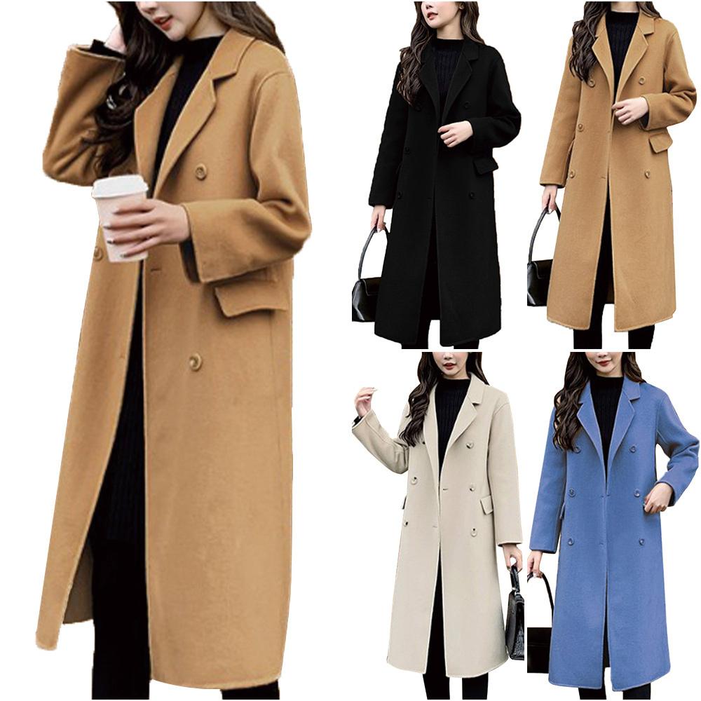 long coat with buttons