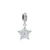 New Sparkling Rugby Snowflakes Dangle Charm Bead Fit Original Fashion Bracelet Pendant Diy Jewelry For Women
