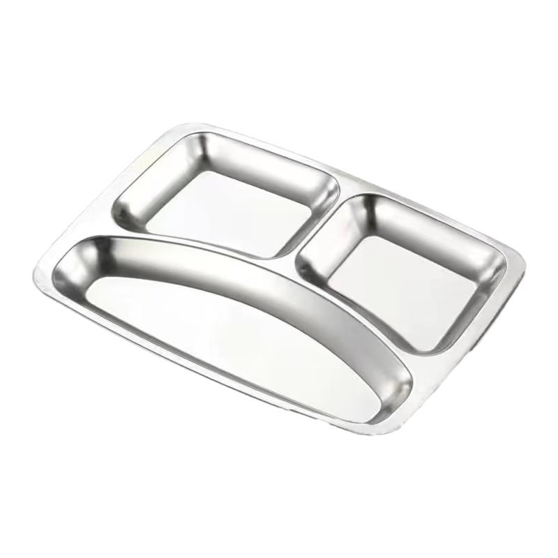 Sushih 304 Stainless Steel Divided Dinner Plate