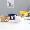 Cotton Rope Storage Basket Weaving Nordic Simple Desktop Sundries Cotton Storage Box Number Cartoons Storage Box