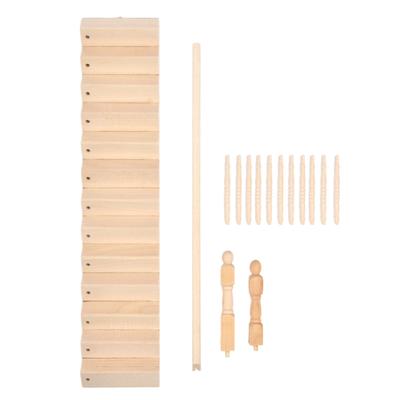 Schodisko pre domček pre bábiky Lesklé Zaoblené rohy Materiál breza DIY Živé Roztomilé Meradlo 1/12 Miniatúra