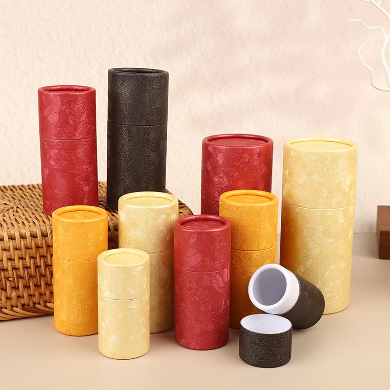 Paper Jar Tube Packaging 1Pcs Essential Oil Bottle Cosmetic Tubes Small Eco Friendly Containers for Perfume Storage Travel