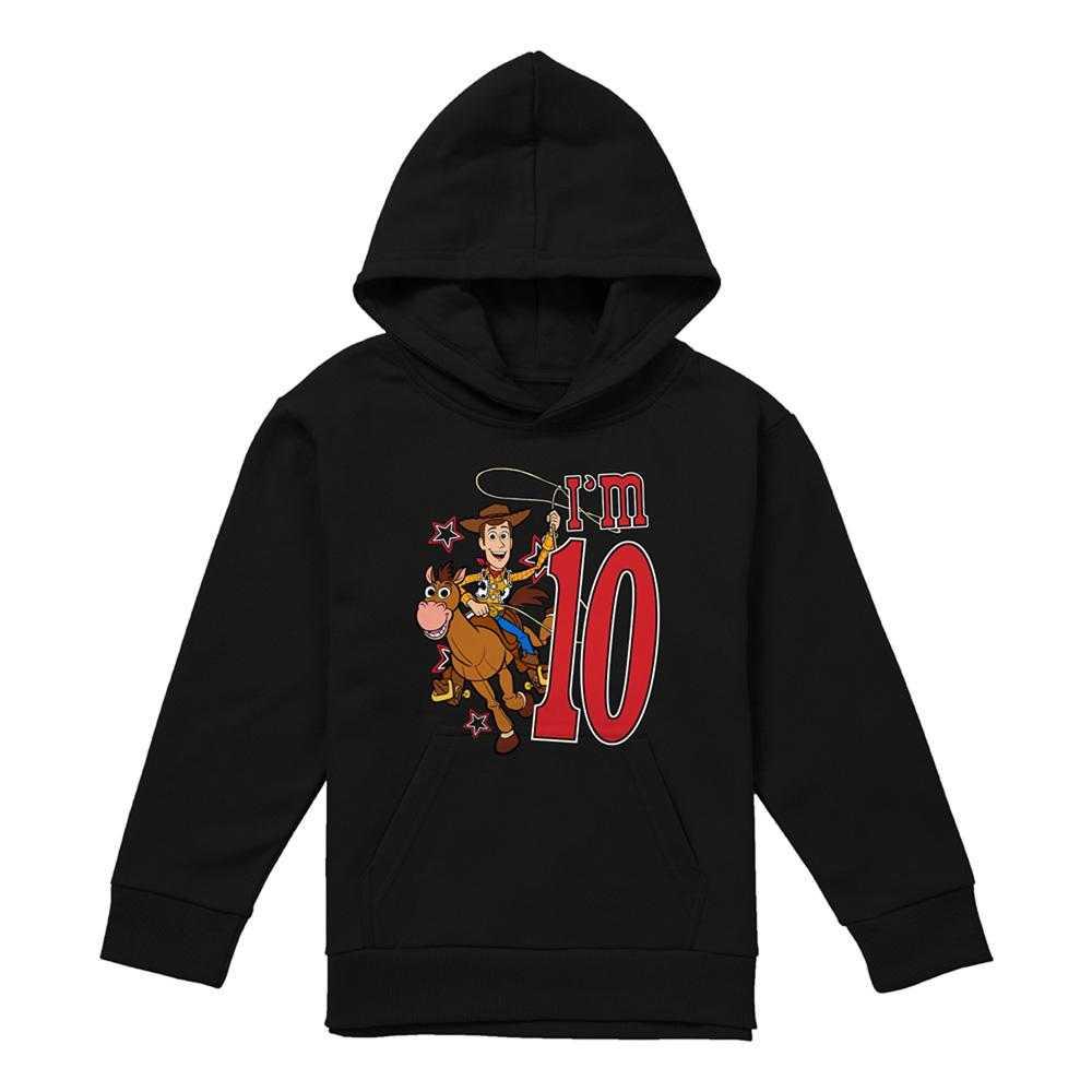Toy Story Childrens/Kids I'm 10 Woody Birthday Pullover Hoodie