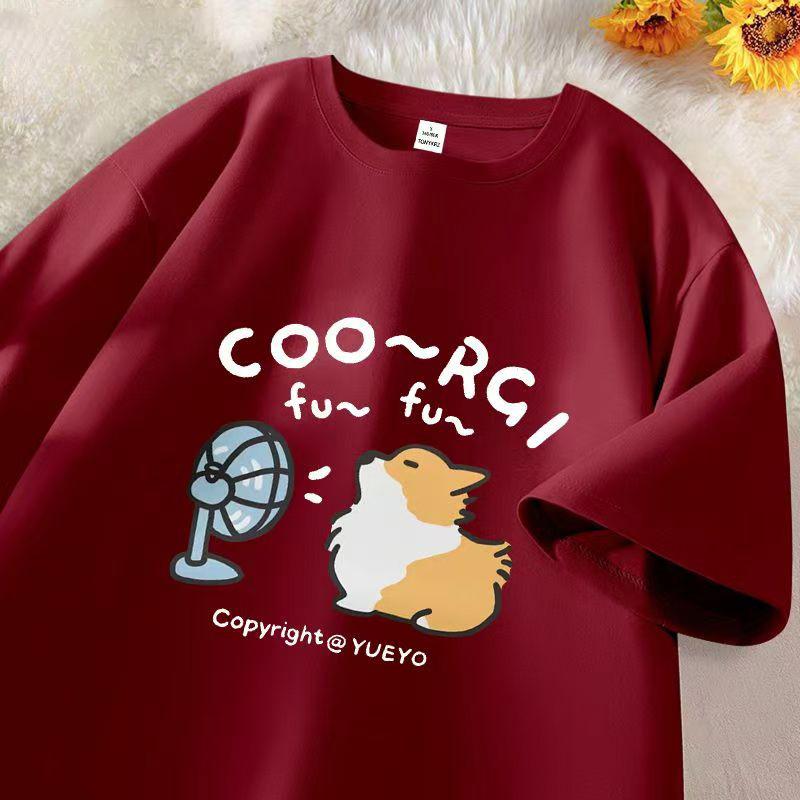 

Футболка с короткими рукавами, женская, хлопковая, с рисунком из мультфильмов, популярная летняя футболка с коротким рукавом 3XL