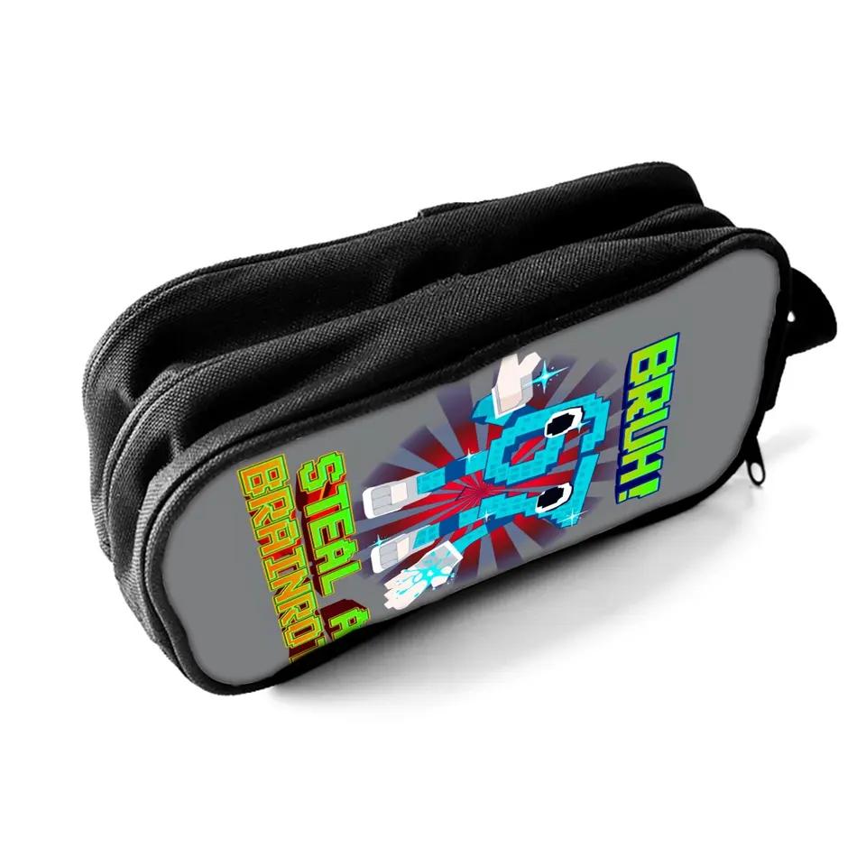 Colorful Number 67 Double Layered Fabric Pencil Case Handheld Design for Boys/Girls-Best Gift 3D Cartoon School Use Children