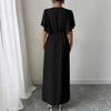 2025 Elegant V-neck Long Evening Gown for Women - Summer Fashion