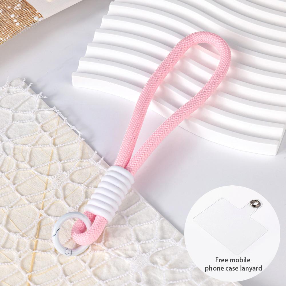 Multicolor Knot Mobile Phone Lanyard Creative Short Braided Lanyard Mobile Phone Case Key Ring Can Be Detachable To Preve