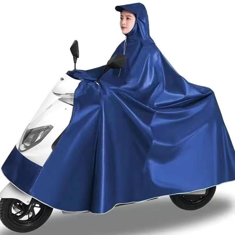 Extra Thick XL Stormproof Rain Poncho for Electric Vehicles - Unisex Full Body Motorcycle Cover with Foot Protection