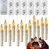 LED Candles - AIMOONSA - AIMOONSA - Set of 12 - Remote Control - Flickering Flame