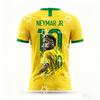 Camiseta de Fútbol de la Selección de Brasil de Neymar Kit de Partido y Entrenamiento Ropa Deportiva de Verano Camiseta para Hombre Ropa Infantil Camiseta