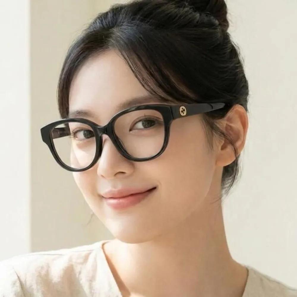 

[Gucci] Eyeglass Frames GG1260OA 001 Men s & Women s Horn-rimmed Interlocking G