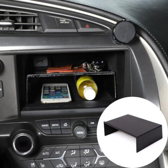 Center Navigation Touch Screen Organizer Compartment Box For Corvette C7 2014-19