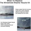 Washer nozzle, car replacement windshield wiper nozzle, suitable for windshield spray nozzles of most vehicles