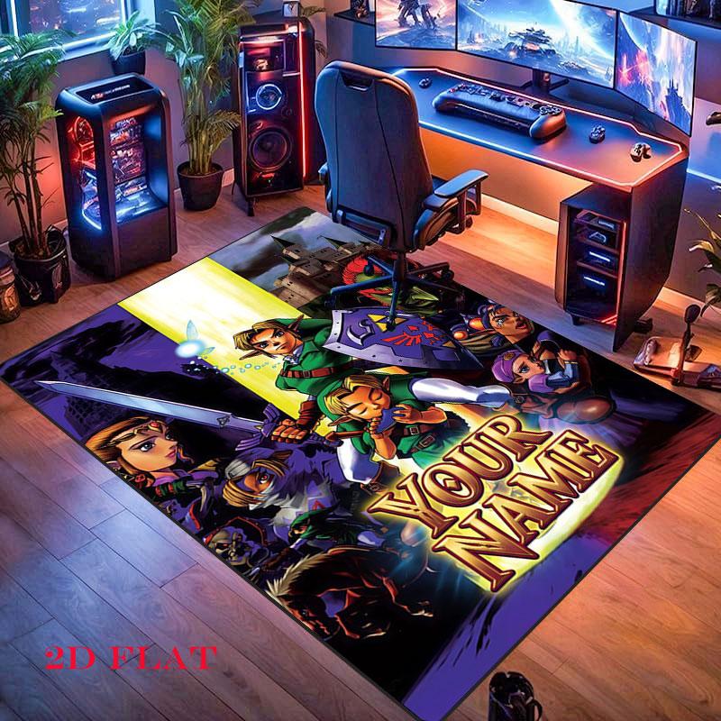 Custom Legend Zelda Carpet Rug for Living Room Bedroom Home Sofa Decoration,Kids play Nonslip Floor Mat