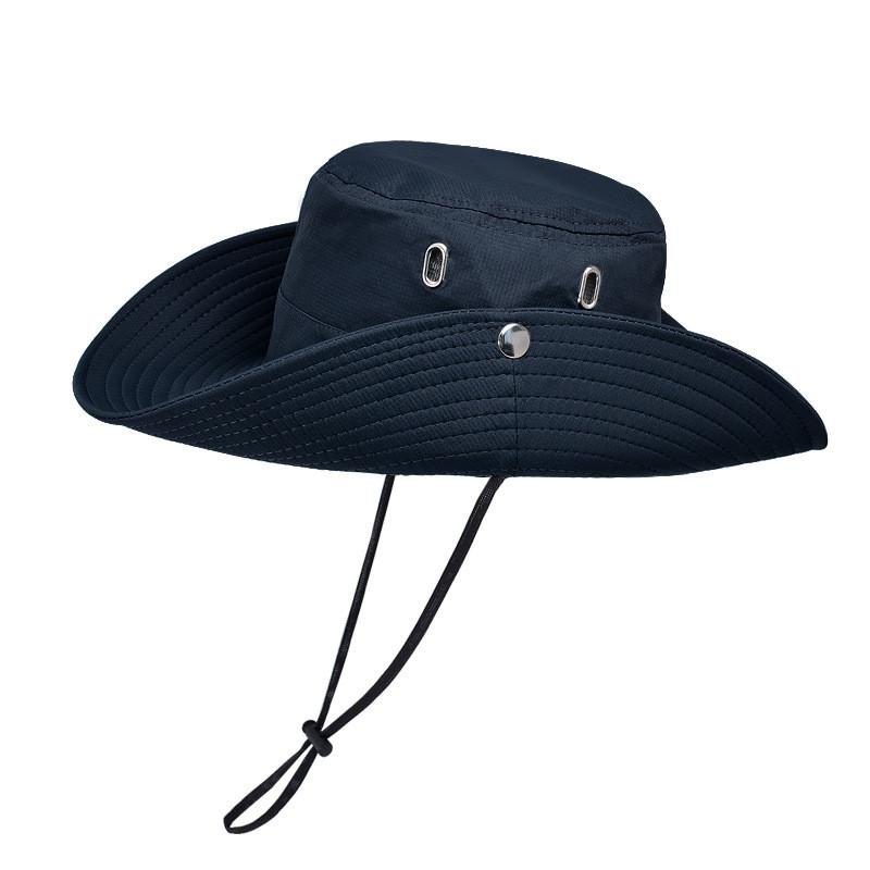 Outdoor Sun Protection Fisherman Hat With Large Brim For Travel And Hiking