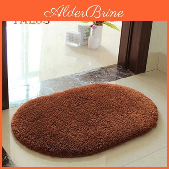 Absorbent Antiskid Soft Area Fluffy Rug Home Bathroom Floor Shower Door Mat Decoration