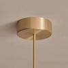 1950's Mid Century 6 Light Celling Raw Brass Flush Mount Fixture Pendant Light Cosmic Pendant Duo Regolith Modern Brass Chandelier