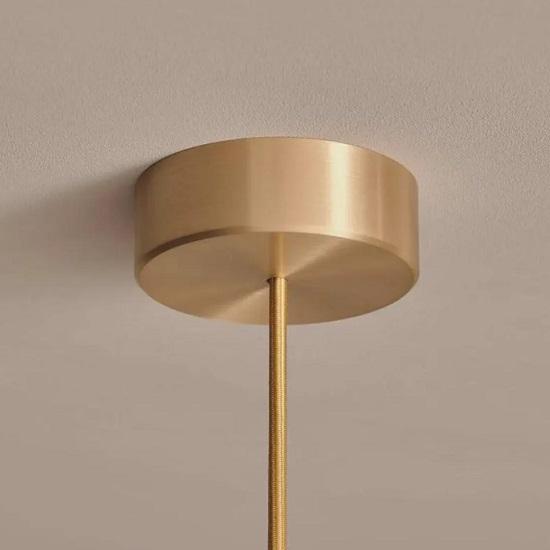 1950's Mid Century 6 Light Celling Raw Brass Flush Mount Fixture Pendant Light Cosmic Pendant Duo Regolith Modern Brass Chandelier