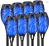 12LED Solar Street Torch - Outdoor Flame Light Simulation for Courtyard Decor