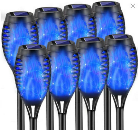12LED Solar Street Torch - Outdoor Flame Light Simulation for Courtyard Decor