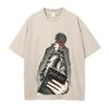Koszulka z nadrukiem Light Yagami Anime Death Note Ubrania Mężczyźni Kobiety Vintage Spierana Koszulka z krótkim rękawem Bawełna Codzienna Streetwear
