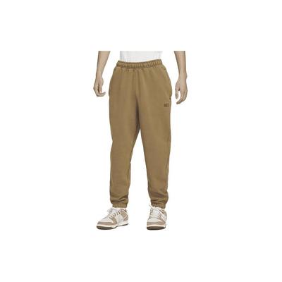 Solid Color Drawstring Cuffed Casual Knit Sports Pants Men Bottoms Light-British-Brown DZ5208-277