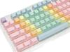 FILCO Macaron Keycap Set, Top-Printed, 104-Key English Layout, Replacement Keycap Set with Key Puller, Different Color Keys for Each Finger, Rainbow