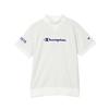 Champion Short Sleeve Mock Neck Shirt UV with Embroidered Script Logo (CW-BG301-020-L), Heat-Shielding, Protection, Quick-Drying,