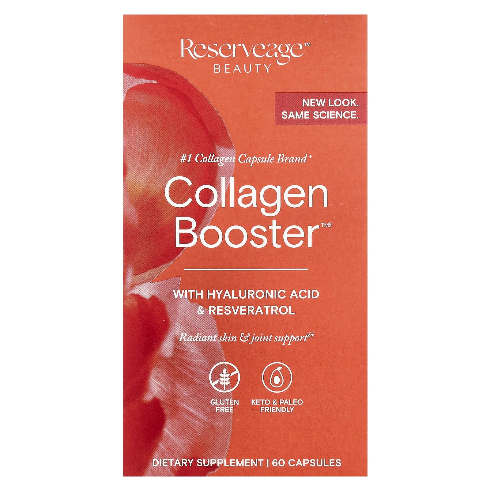 

Collagen Booster with Hyaluronic Acid and Resveratrol, 60 Capsules