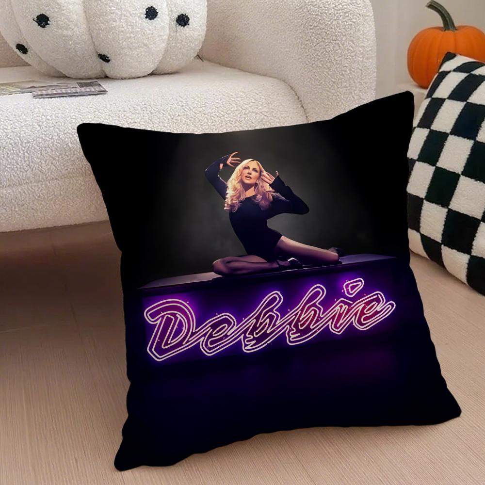 Debbie Gibson Pillow Case Anti-dustmite Pillowcase Invisible zipper silky short plush Sofa cushion cover